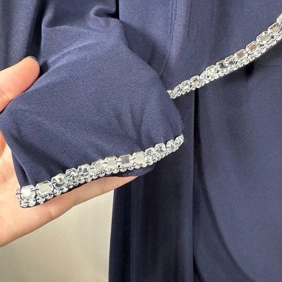 Alex Evenings Bolero Jacket & Dress Black Rhinestone Trim Size 22W NWT - Picture 9 of 16